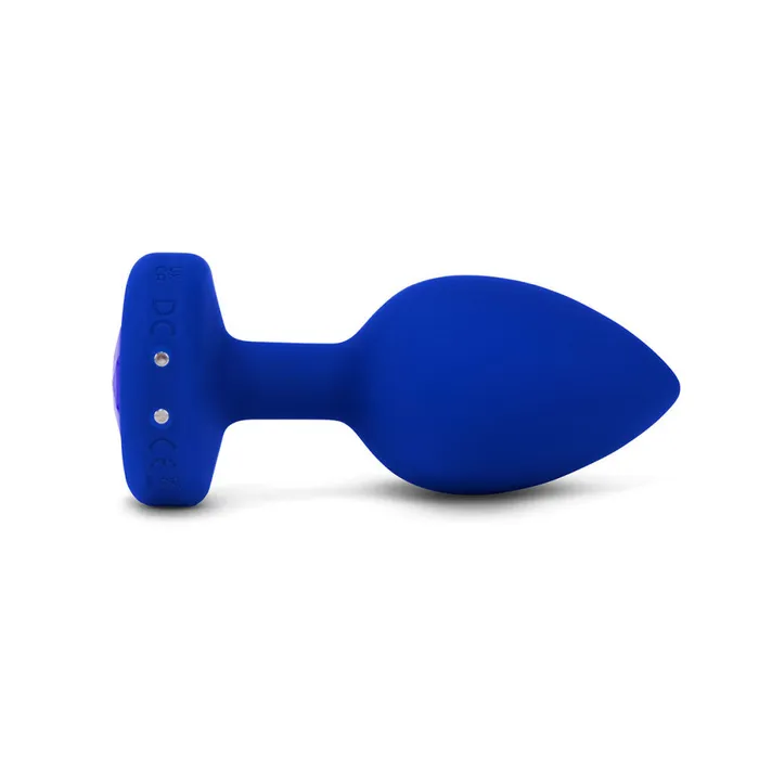bVibe Anal bVibe Vibrating Jewel Butt Plug LXL Blue Sapphire