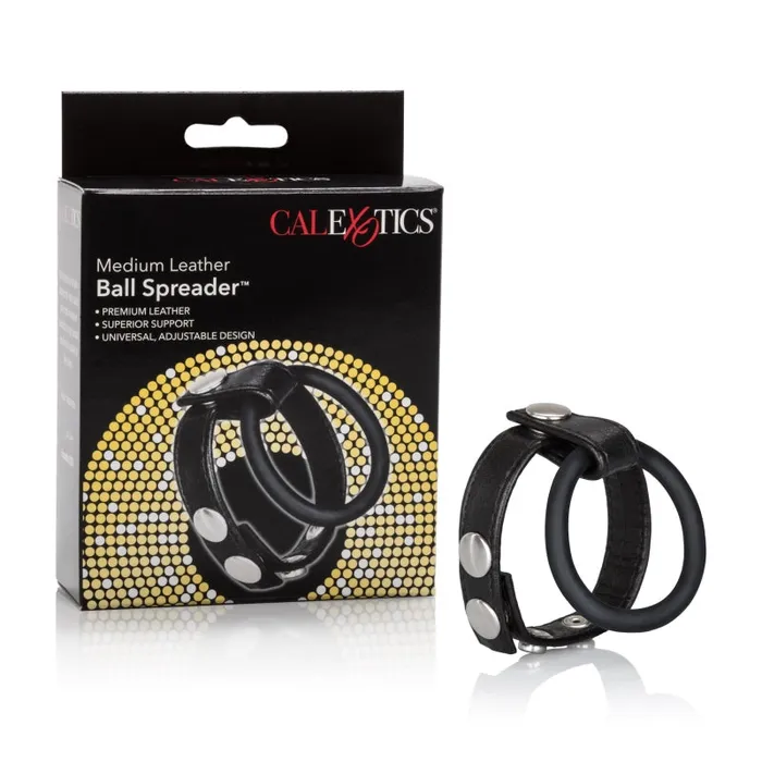 CalExotics Male Sex Toys Medium Leather Ball Spreader CalExotics Male Sex Toys Medium Leather Ball Spreader