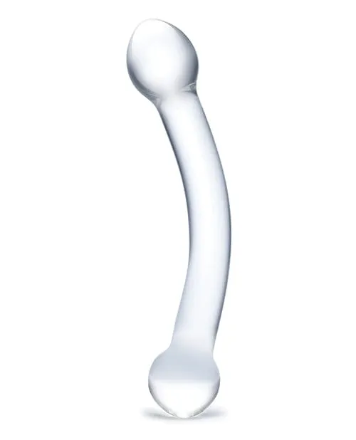Glas Glas 7 Curved Glass G Spot Stimulator Clear Dildos Glas Glas 7 Curved Glass G Spot Stimulator Clear Dildos