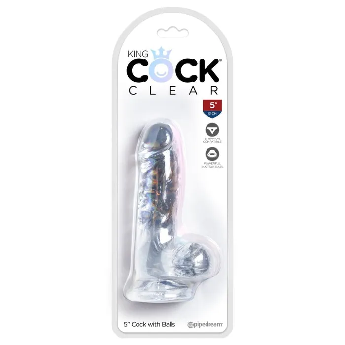 King Cock Clear 5 Cock With Balls Pipedream Dildos King Cock Clear 5 Cock With Balls Pipedream Dildos