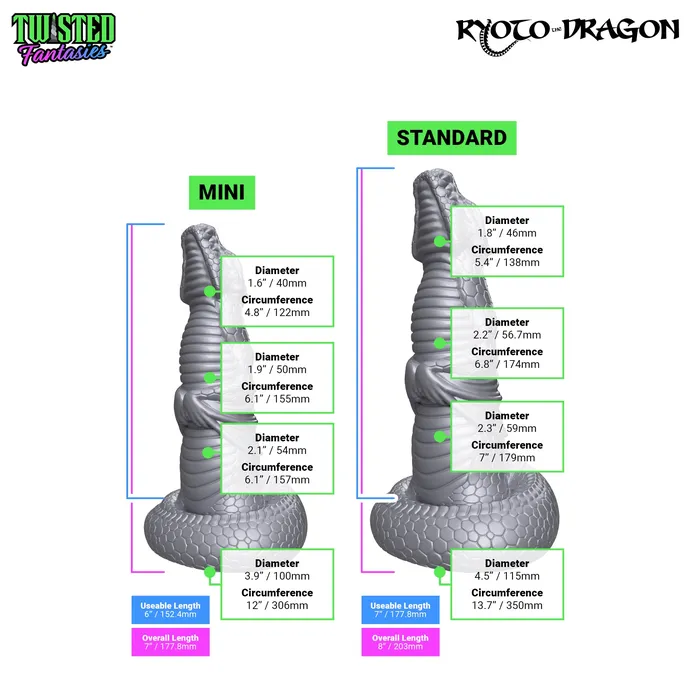 Twisted Fantasies Dildos Ryoto the Dragon Dildo