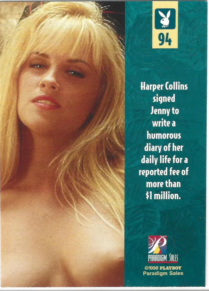 Dans Cards Playboy Best Of Jenny McCarthy Card 94 Anal Dans Cards Playboy Best Of Jenny McCarthy Card 94 Anal