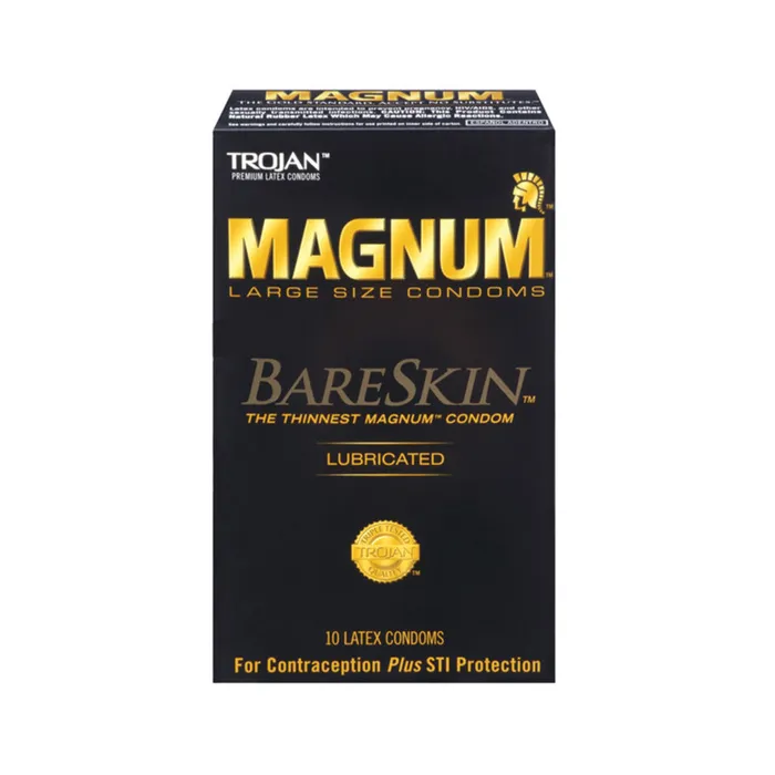 Trojan Magnum Bareskin Condoms Pack of 10 ECN Male Sex Toys