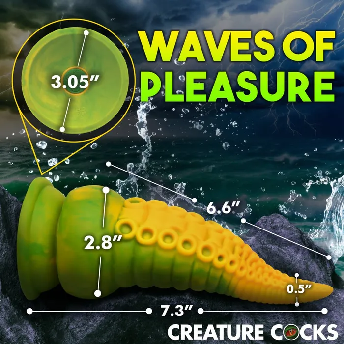 Creature Cocks Female Sex Toys Monstropus 20 Vibrating Tentacle Silicone Dildo