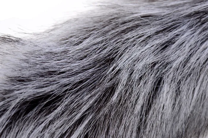 Tailz Grey Wolf Tail Anal Plug and Ears Set Anal