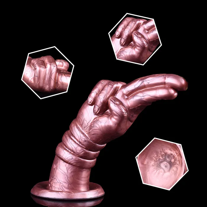 Domlust Finger Fist Anal Butt Plug Monster Dildo Fantasy Vaginal Masturbation Suction Cup Sex Toy Anal