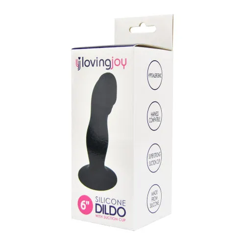 Loving Joy 6 Inch Silicone Dildo with Suction Cup Loving Joy Female Sex Toys Loving Joy 6 Inch Silicone Dildo with Suction Cup Loving Joy Female Sex Toys