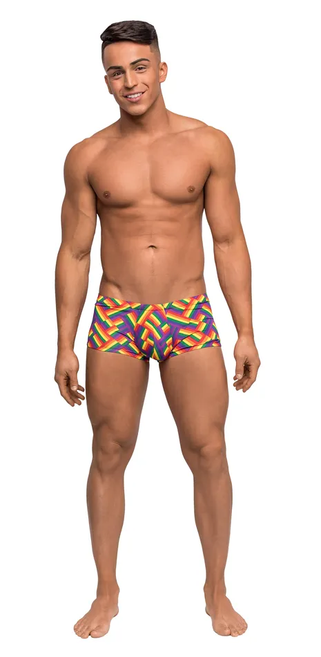 Pride Fest Mini Short Large Print Male Power Female Sex Toys