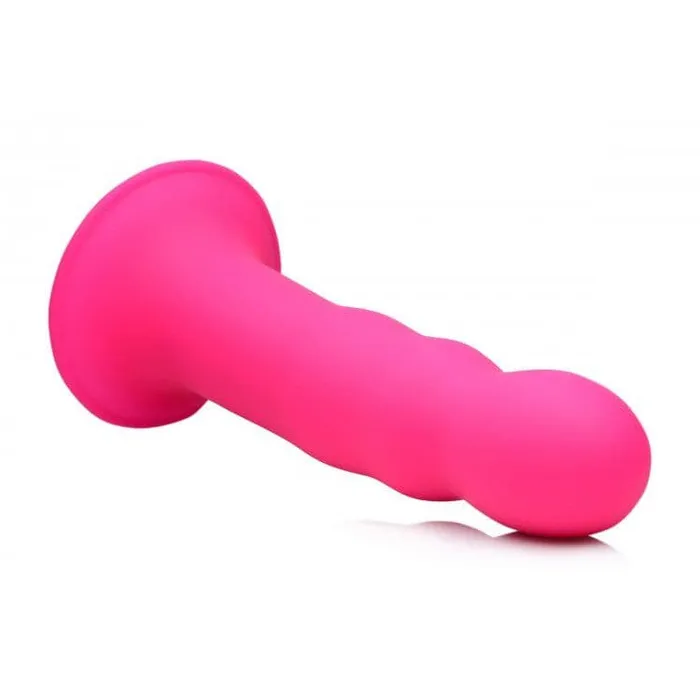 SqueezeIt Dildos Squeezable Wavy Dildo Pink