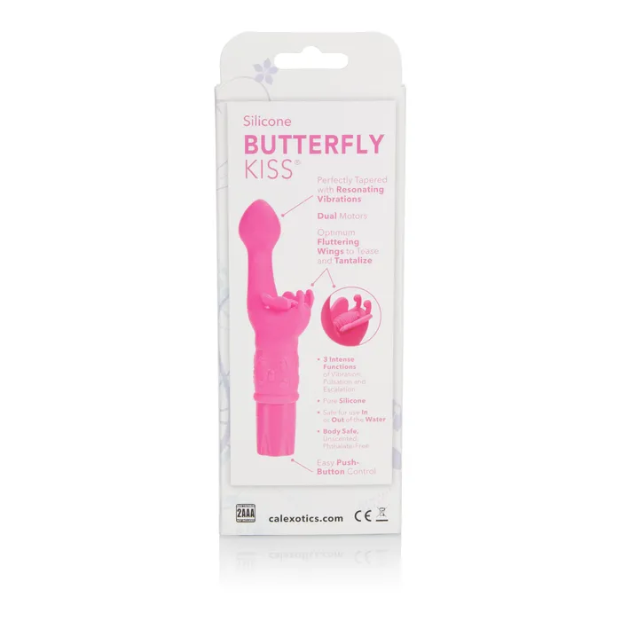 Vibrators Silicone Butterfly Kiss Pink CalExotics Vibrators Silicone Butterfly Kiss Pink CalExotics