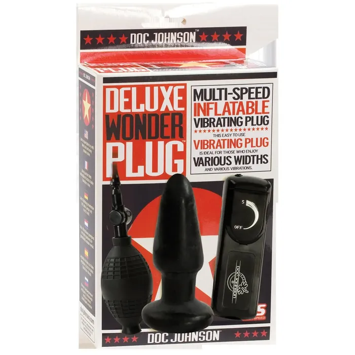 Anal Deluxe Wonder Plug Black Doc Johnson Anal Deluxe Wonder Plug Black Doc Johnson