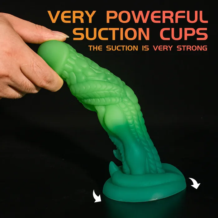  Dildos Green Simulation Dragon Silicone Dildo