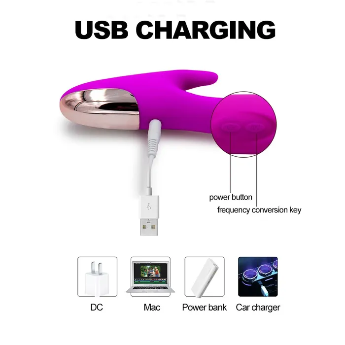 Female Sex Toys Silicone G Spot Massaging USB Charging Vibrator Weadultshop