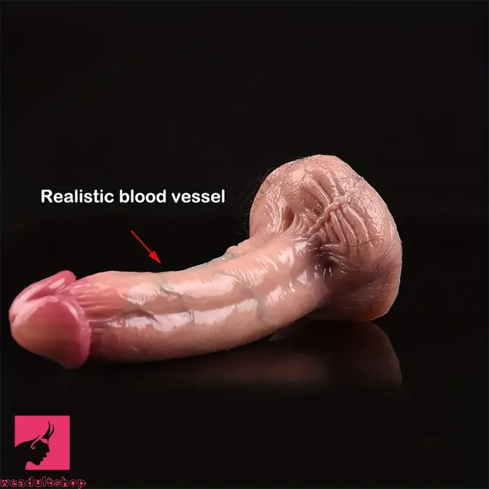 Female Sex Toys Weadultshop 571in Curved Ultra Simulation Lifelike Silicone Dildo With Pubic Hair