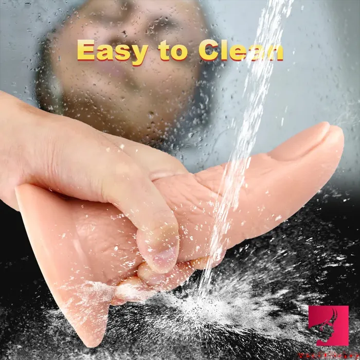 Female Sex Toys Weadultshop 669in Thumb Finger Dildo Real Penis Sex Toy With Sucker