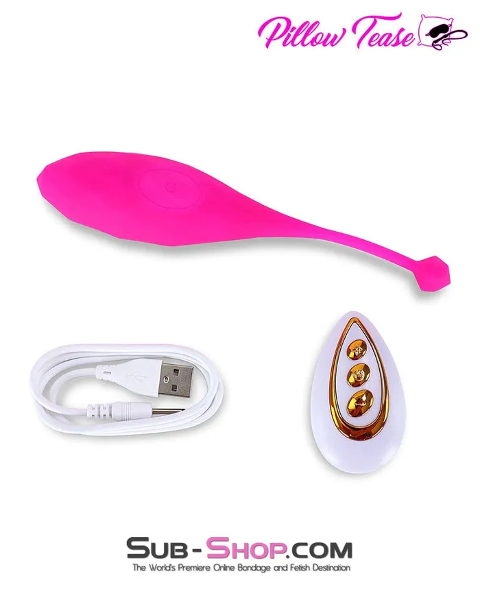 Moonwell Female Sex Toys 6864M Remote Control Soft Pink Silicone 10 Function Rechargeable Vibrating Sex Egg