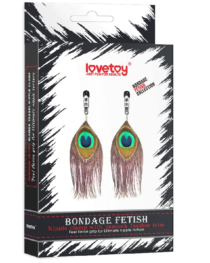 Nipple Clitoral Toys Sh Womens Store Peacock Feather Nipple Clamps DISCONTINUED